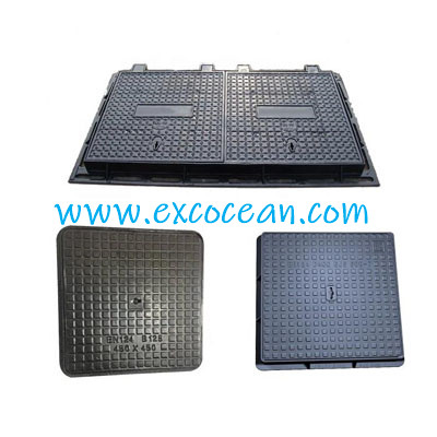 EN 124 D400 Double Rectangular Sewer Manhole Cover & Frame