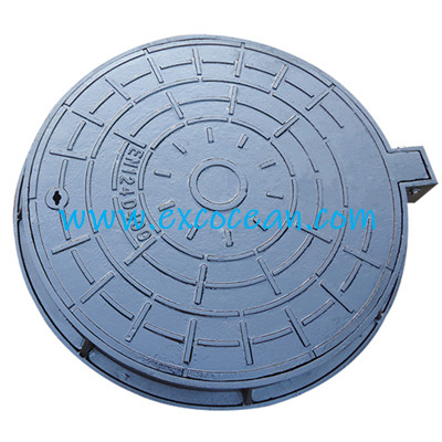 EN124 D400 Epoxy Painting Ductile Iron Sewer Manhole cover